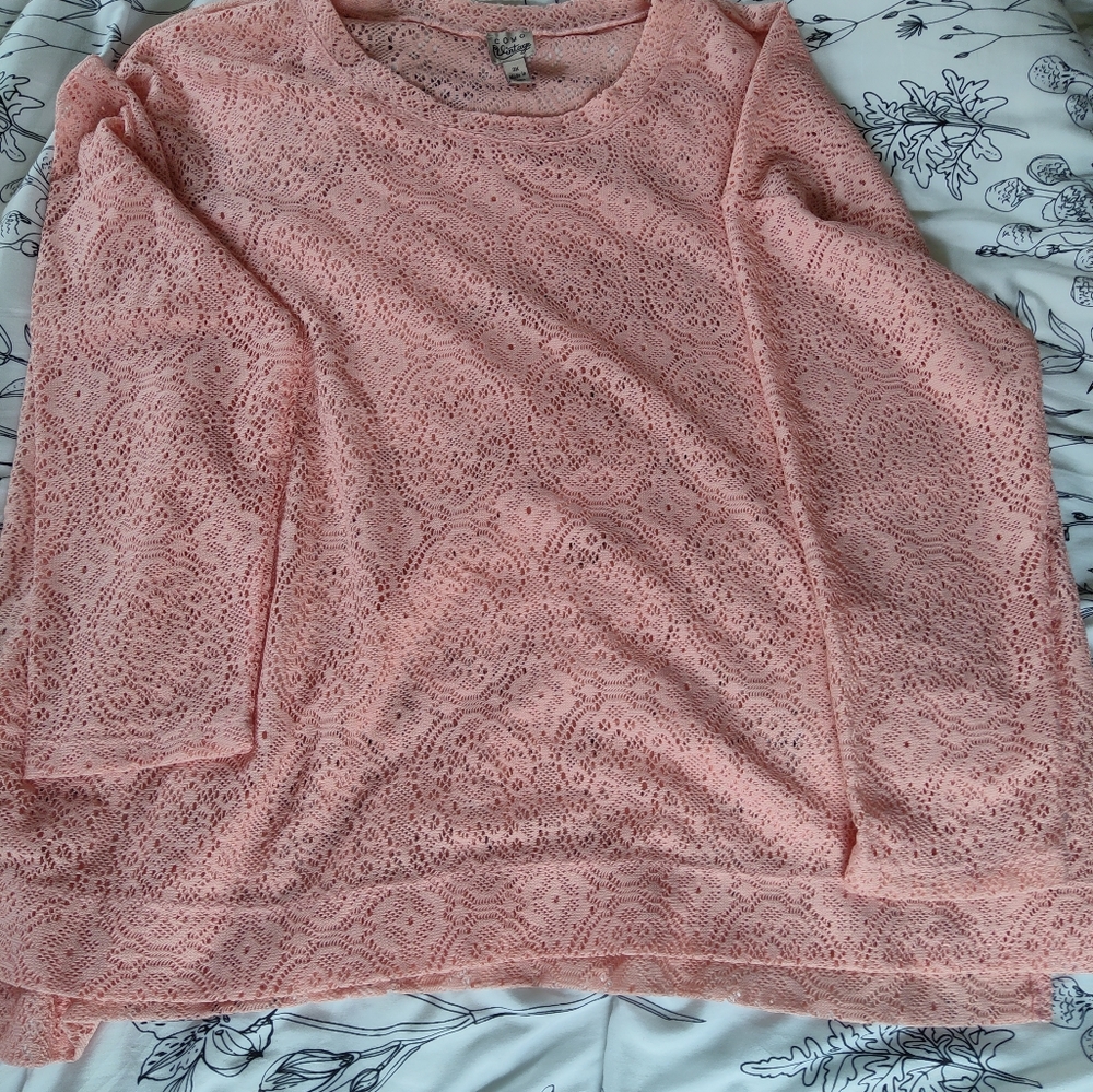Romantic Lace-Look Top